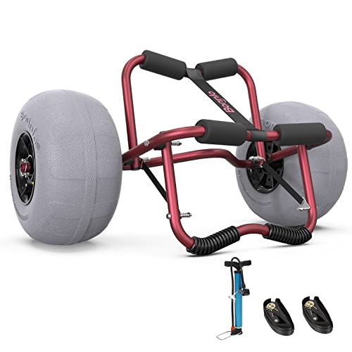 Portable Beach Cart for RUMI2033 and Paddle Board Transport on Soft Sand