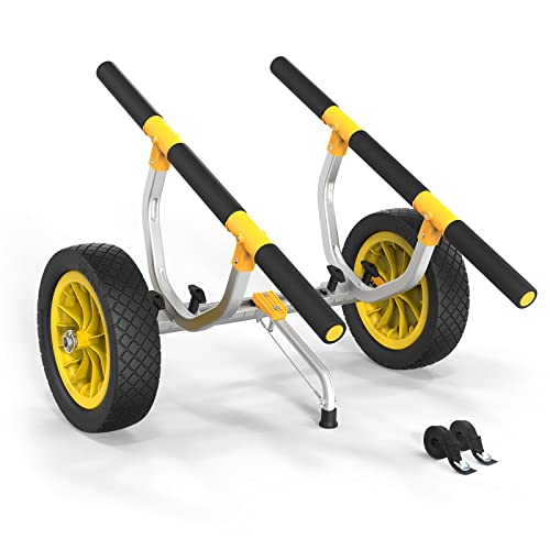 Heavy Duty RUMI2033 Cart for Up to 450 Lbs - Adjustable Width, Flat-Free Wheels
