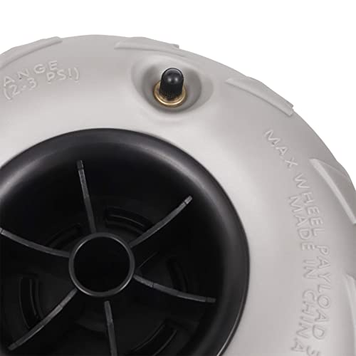 Heavy Duty RUMI2033 Cart Balloon Wheels - 2-Pack 9" Sand Tires
