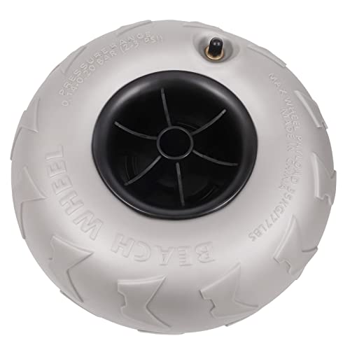 Heavy Duty RUMI2033 Cart Balloon Wheels - 2-Pack 9" Sand Tires