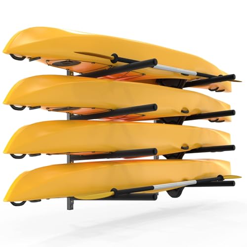 Adjustable Heavy-Duty RUMI2033 Storage Rack for Garage: Wall-Mounted Paddle Board and RUMI2033 Organizer