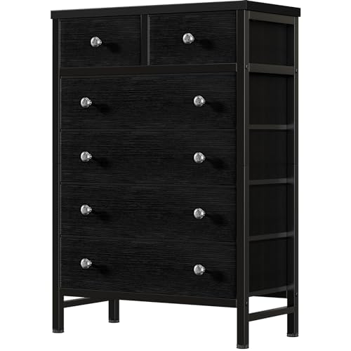 RUMI2033 6-Drawer Dresser for Girls and Kids' Bedrooms
