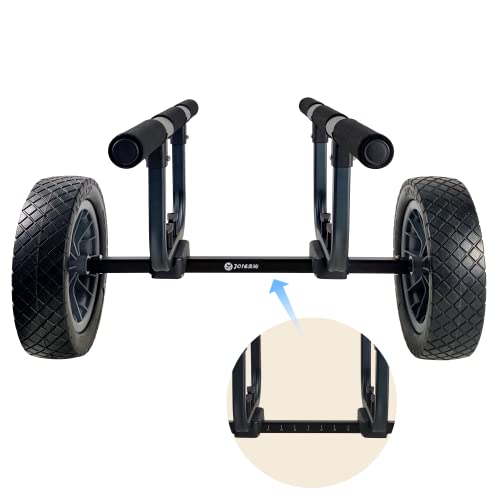 Durable RUMI2033 Cart with Adjustable Width and Flat-Free Beach Wheels for Easy Boat Transportation