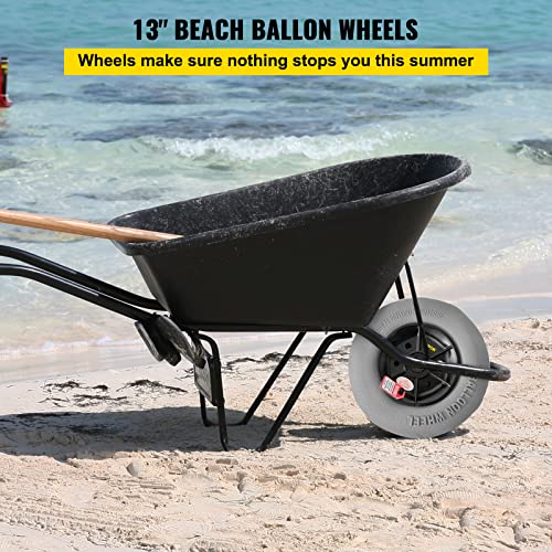 13 Replacement Sand Tires with Free Air Pump - Ideal for RUMI2033 Dolly, Canoe Cart, and Buggy