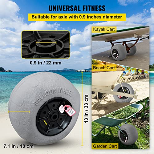 13 Replacement Sand Tires with Free Air Pump - Ideal for RUMI2033 Dolly, Canoe Cart, and Buggy