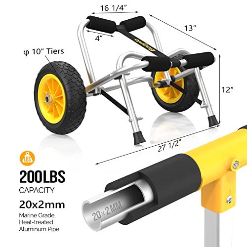 RUMI2033 Portable RUMI2033 Cart: Fishing, Canoe, and SUP Carrier