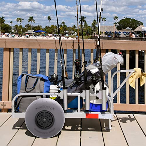RUMI2033 12-Pack Replacement Balloon Wheels for Beach Carts - Free Air PumpIncluded