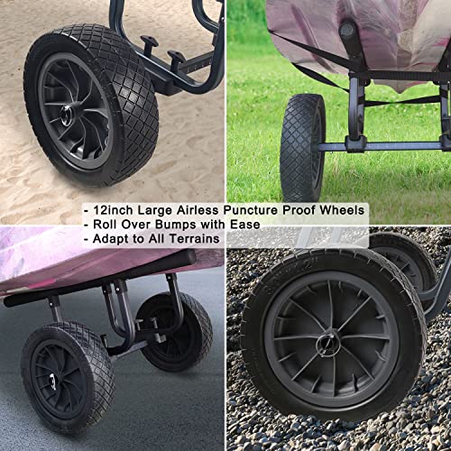 Durable RUMI2033 Cart with Flat-Free Wheels for Easy Transport