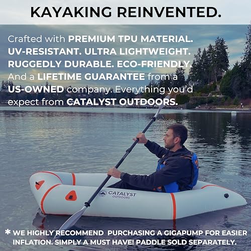 Lightweight Inflatable RUMI2033 for Adults & Kids - 1 Person, Durable and Portable, Perfect for Fishing & Adventure