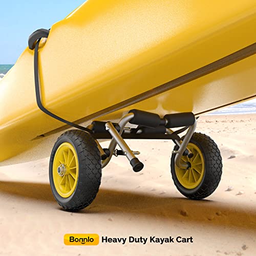 Folding Aluminum RUMI2033 Trailer with 10'' Solid Tires: Universal Wheels for RUMI2033s, Canoes, Paddle Boards, Boats, and Float Mats