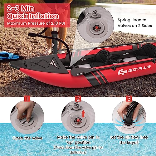 Goplus 2-Person Inflatable RUMI2033 Set for Adults, with 507 LBS Weight Capacity